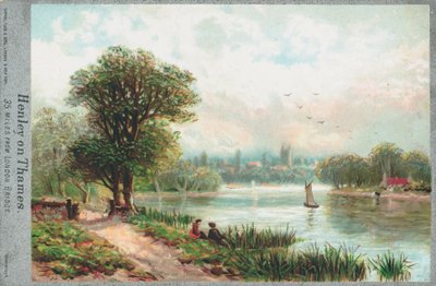 Henley aan de rivier de Theems door English School