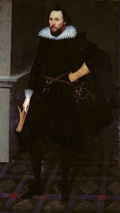 Henry Huddleston (c.1574-1657), c.1610-15 door English School