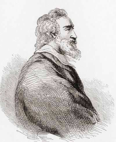 Hendrik IV, ook bekend als Goede Koning Hendrik, 1553-1610, uit Ward en Locks Geïllustreerde Geschiedenis van de Wereld, uitgegeven ca. 1882 door English School