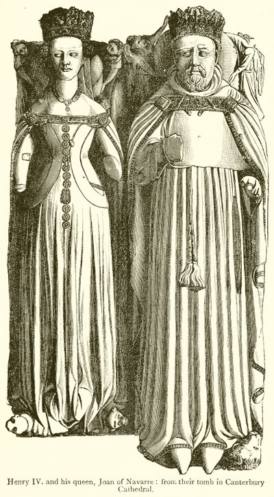 Hendrik IV en zijn Koningin, Jeanne van Navarra door English School