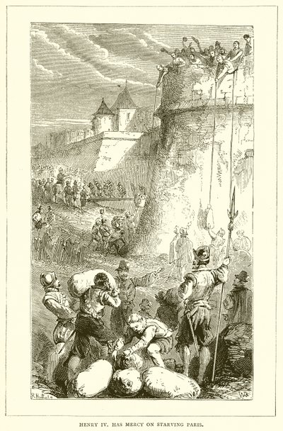 Hendrik IV heeft medelijden met het uitgehongerde Parijs door English School