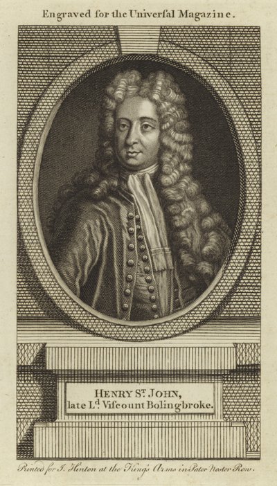 Henry St John, Wijlen Lord Viscount Bolingbroke door English School