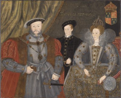 Hendrik VIII, Elizabeth I en Edward VI door English School