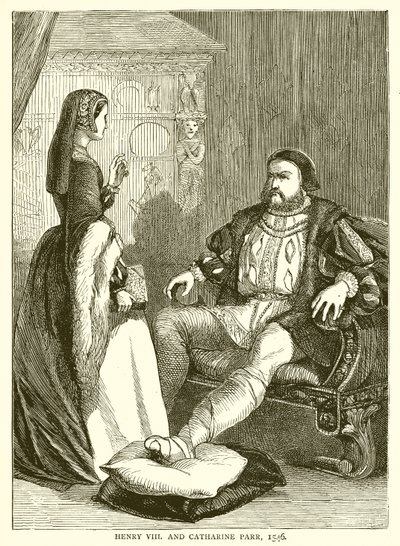 Hendrik VIII en Catharina Parr, 1546 door English School