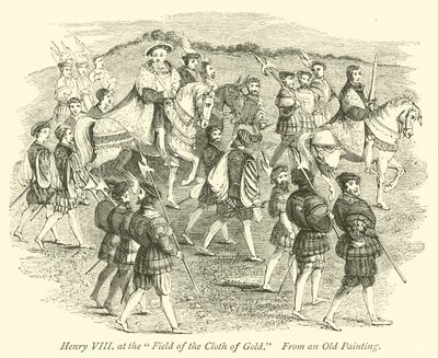 Hendrik VIII op het Veld van het Gouden Laken door English School