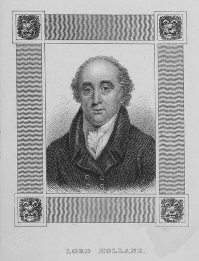Henry Vassall-Fox, 3e Baron Holland, Engelse Whig-politicus door English School