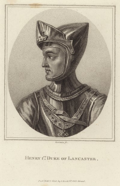 Henry van Grosmont, 1e Hertog van Lancaster door English School