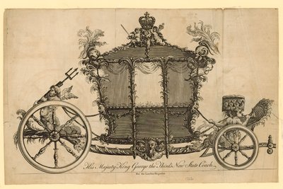 Hare Majesteit Koning George III Nieuwe Staatskoets door English School