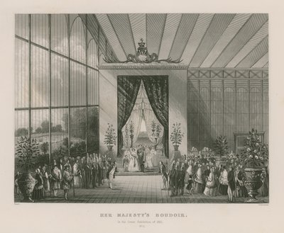 Hare Majesteits Boudoir in de Grote Tentoonstelling van 1851 door English School