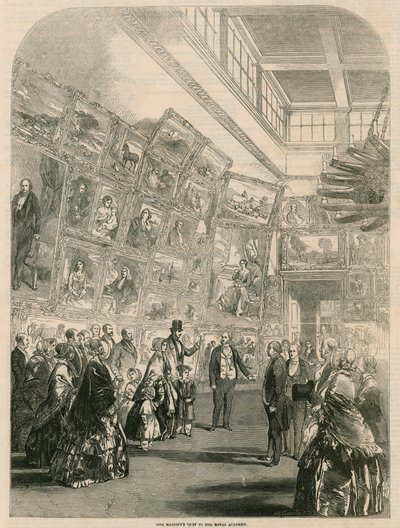 Het bezoek van Hare Majesteit aan de Koninklijke Academie door English School