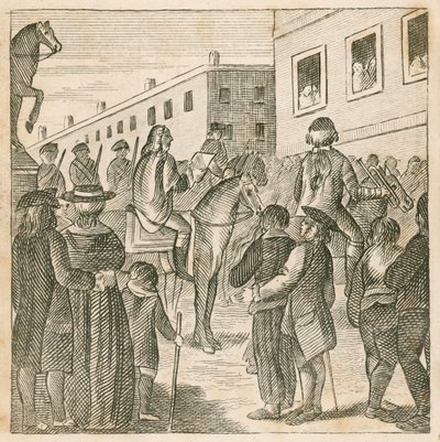 Herauten verkondigen koning George I bij Charing Cross, Londen door English School