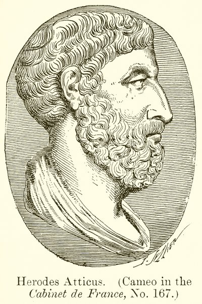 Herodes Atticus (Camee in het Cabinet de France, No. 167) door English School