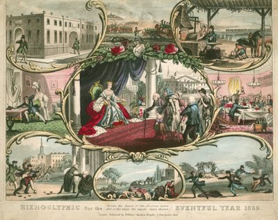 Hiëroglief voor het bewogen jaar 1839 door English School