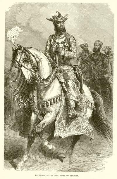 Zijne Hoogheid de Maharajah van Gwalior door English School