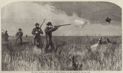Zijne Koninklijke Hoogheid De Prins van Wales die Schiet op de Prairies van het Verre Westen door English School