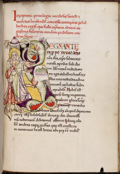 Geïllustreerde initiaal 