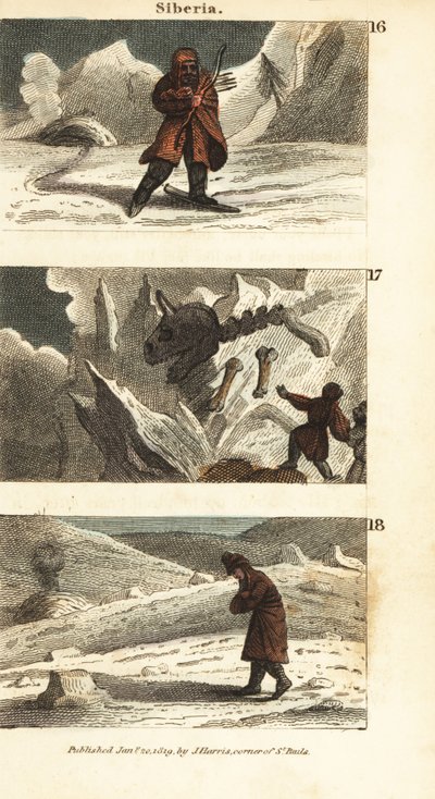 Historische uitzichten van Siberië door English School