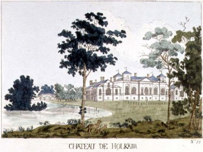 Holkham Hall, Norfolk, illustratie uit William Watts
