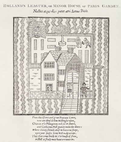 Hollands Leaguer, of landhuis, van Paris Garden, Southwark, Londen door English School