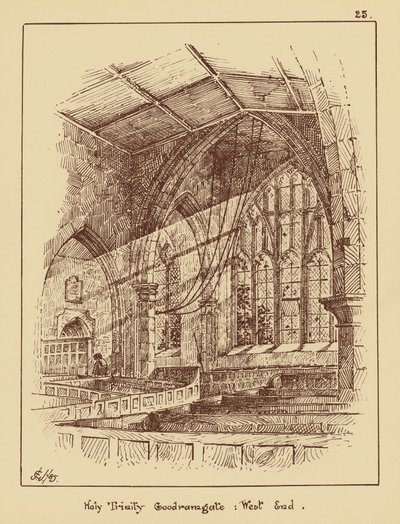 Heilige Drie-eenheid Goodramgate, West End door English School