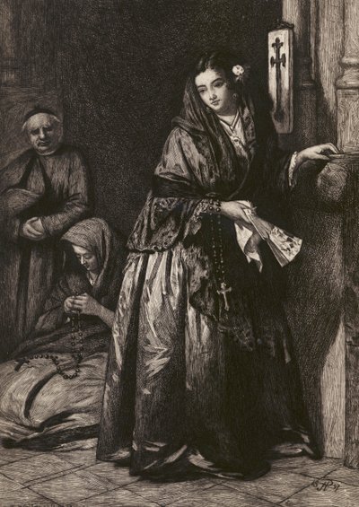 Heilig water, geëtst door G W Rhead, naar J Phillips door English School