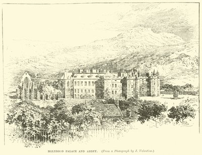 Holyrood Paleis en Abdij door English School