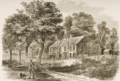 Huis van de historicus, William H. Prescott, Pepperill, nabij Boston, rond 1870, uit 