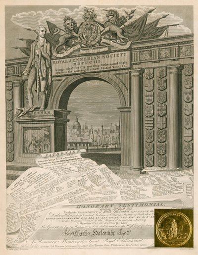 Erelidmaatschap van de Royal Jennerian Society door English School