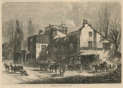 Hornsey Wood House Tavern door English School