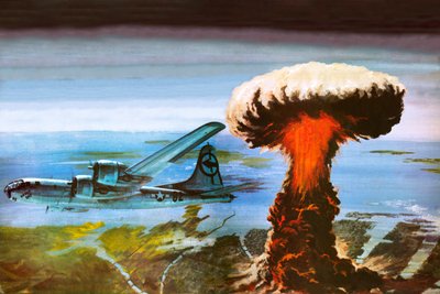 De verschrikking van Hiroshima door English School