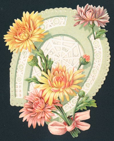 Hoefijzer en Bloemen, Kaart door English School