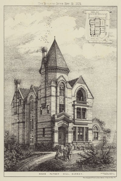 Huis Putney Hill, Surrey door English School