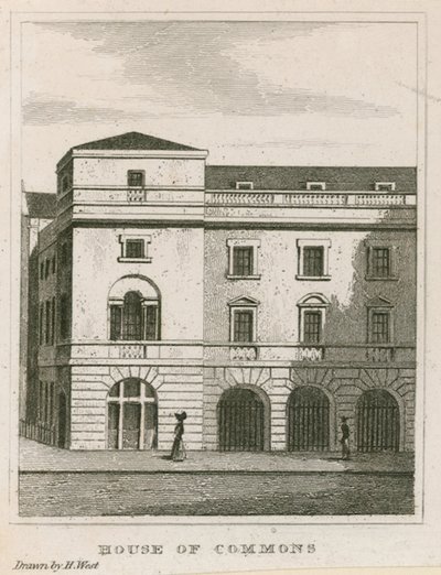 Lagerhuis, Westminster, Londen door English School