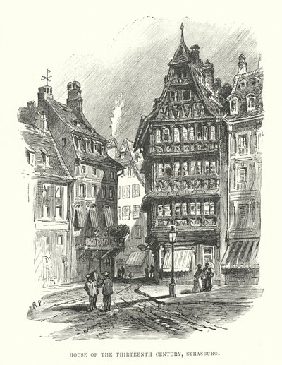 Huis uit de Dertiende Eeuw, Straatsburg door English School