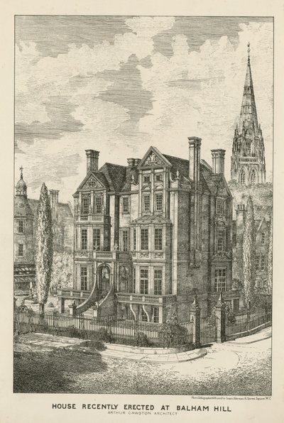 Huis onlangs gebouwd op Balham Hill door English School