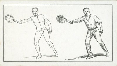 Hoe te schetsen: Figuur die tennis speelt door English School