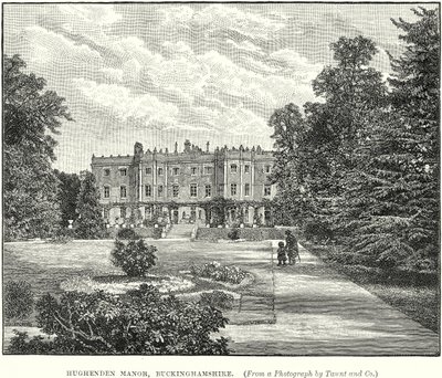 Hughenden Manor, Buckinghamshire (gravure) door English School