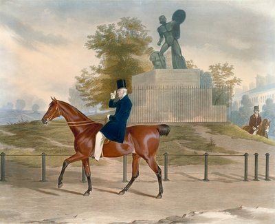 Hyde Park, Londen, met het standbeeld van Achilles opgedragen aan de hertog van Wellington door English School