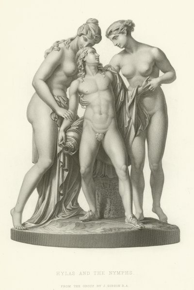 Hylas en de Nimfen door English School