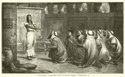 "Ik ben Jozef, uw broer, die u naar Egypte verkocht hebt", Genesis, xlv, 4 door English School