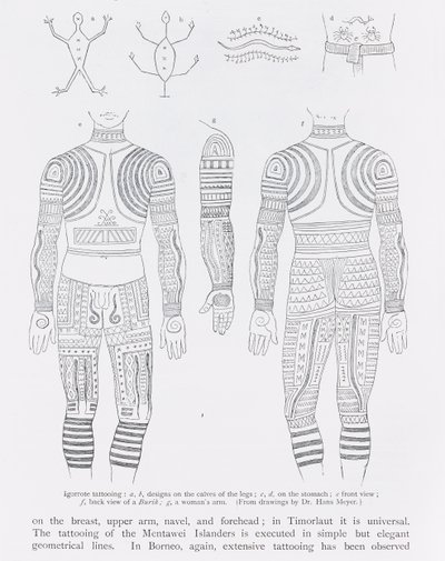 Igorrote tatoeage, uit 