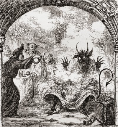 Illustratie naar George Cruikshank voor het gedicht 
