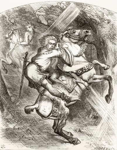 Illustratie na J. Tenniel voor het gedicht 