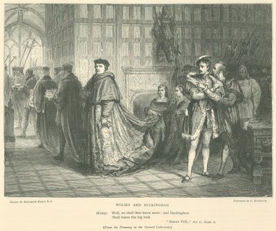 Illustratie voor Koning Hendrik VIII door English School