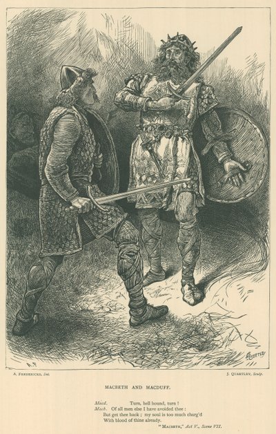 Illustratie voor Macbeth door English School