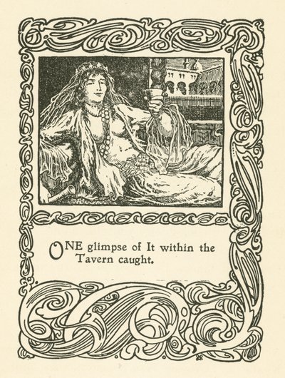 Illustratie voor Rubaiyat van Omar Khayyam door English School