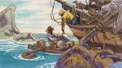 Illustratie voor Swiss Family Robinson door English School