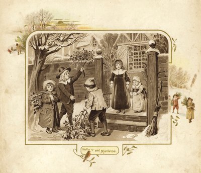 Illustratie voor De Komst van de Kerstman door English School