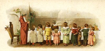 Illustratie voor De Komst van de Kerstman door English School