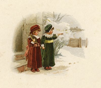 Illustratie voor De Komst van de Kerstman door English School